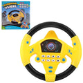 Infant Shining Eletric Simulation Steering Wheel Toy with Light Sound Kids Early Educational Stroller Steering Wheel Vocal Toys